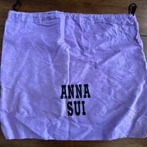 Anna Sui purple drawstring dust bag